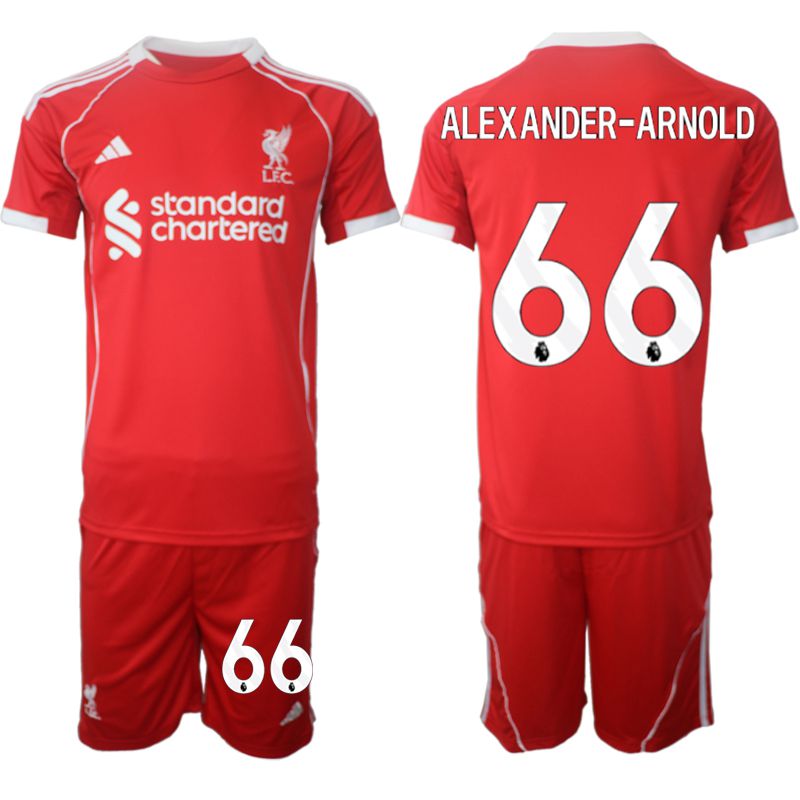 Men 2025-2026 Season Club Liverpool home red #66 Soccer Jersey